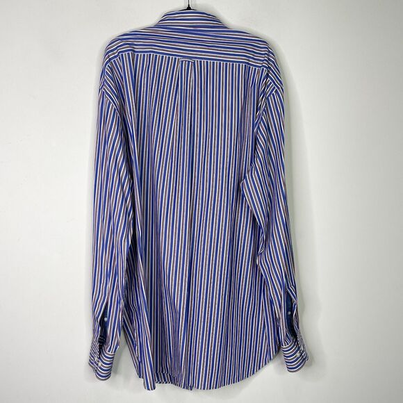Gant Noble Poplin Casual Fit Striped Button Down Shirt Men's Size 3X - Picture 9 of 10